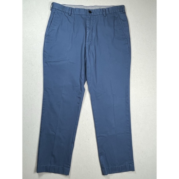 Brooks Brothers Men's Blue Clark Pants Sz‎ 38x30 Chino Preppy Cotton Stretch - Picture 1 of 8